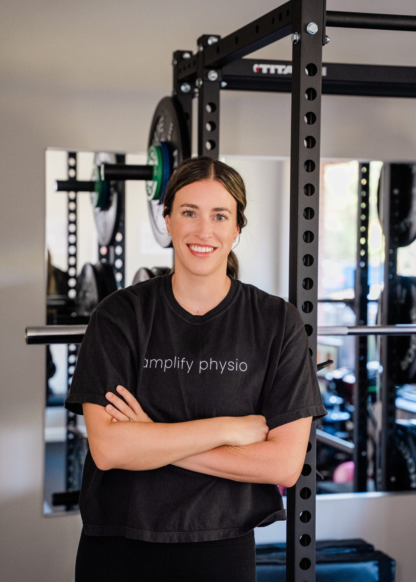 Woman strength training at Amplify Physio in Maryville, TN